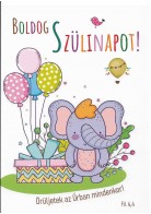 Borítékos képeslap: Boldog Születésnapot! (good news -elefánt lufikkal))
